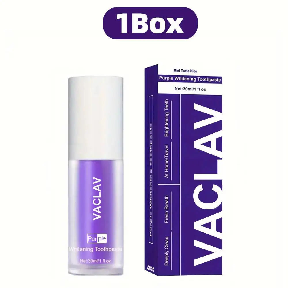 Dentifrice Violet Blanchissant ✨ - Résultats Instantanés