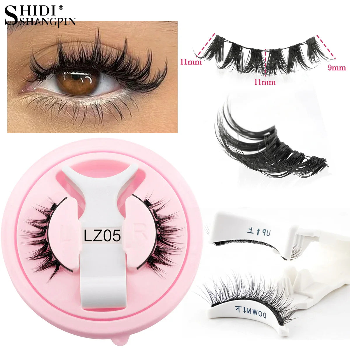 Faux Cils Magnétiques 3D ✨ Sans Colle - Effet Naturel