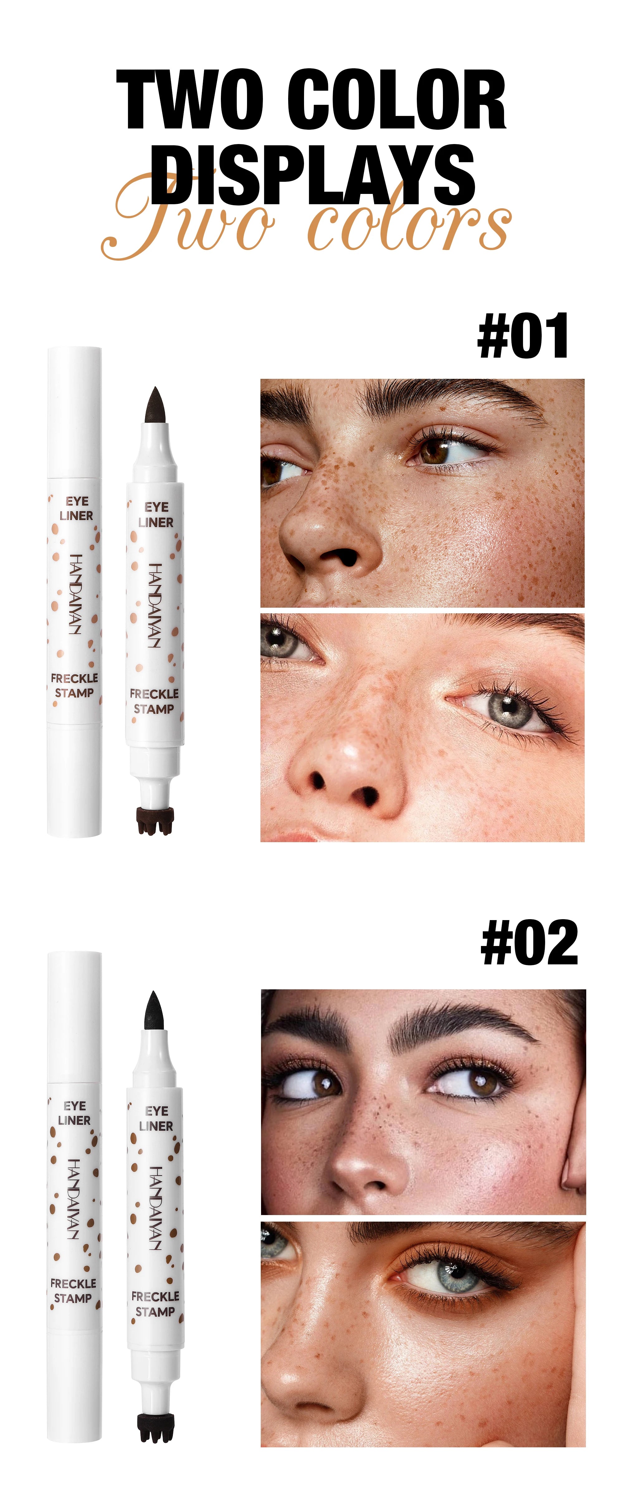 Stylo Taches de Rousseur ✨ Double Embout - Waterproof & Longue Tenue