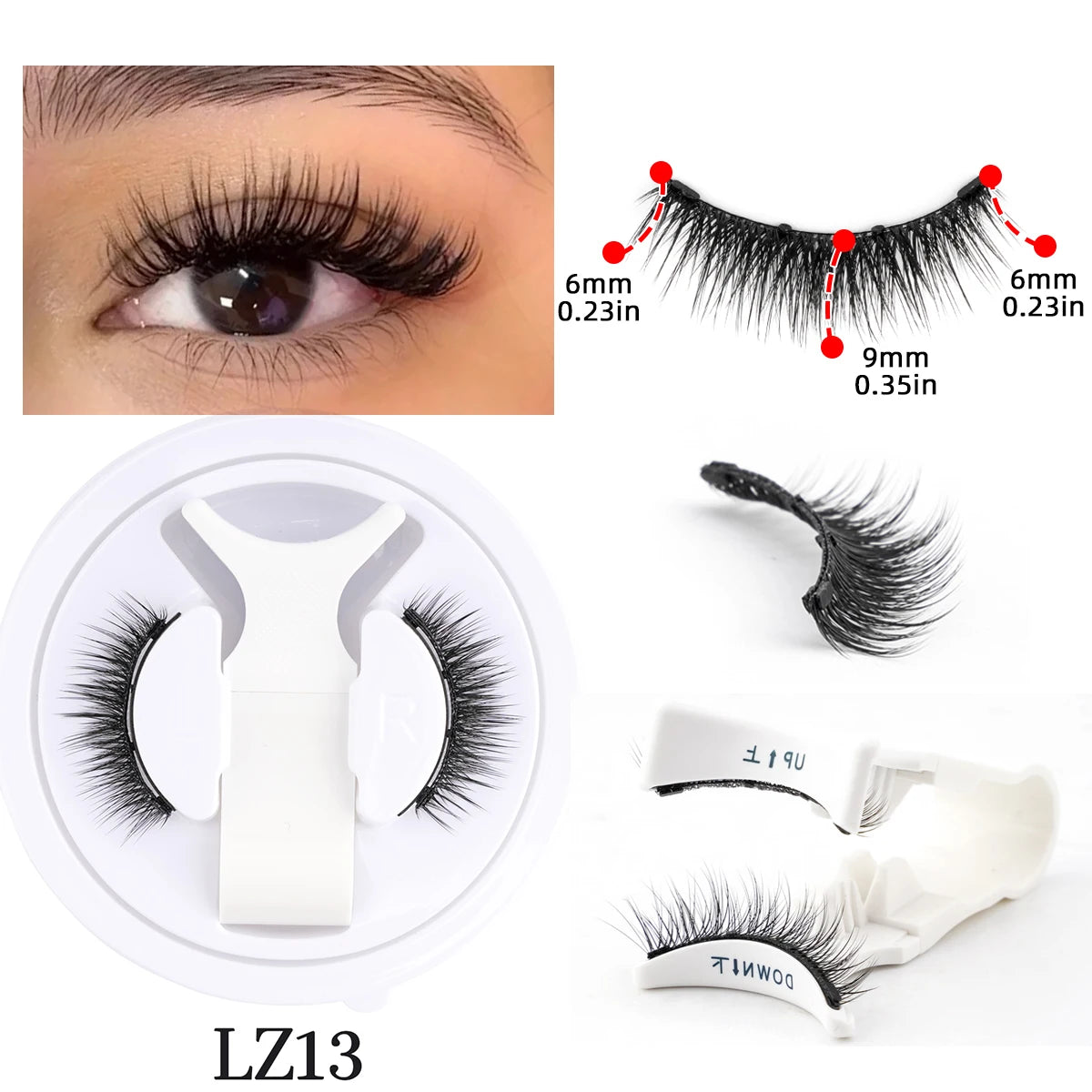 Faux Cils Magnétiques 3D ✨ Sans Colle - Effet Naturel
