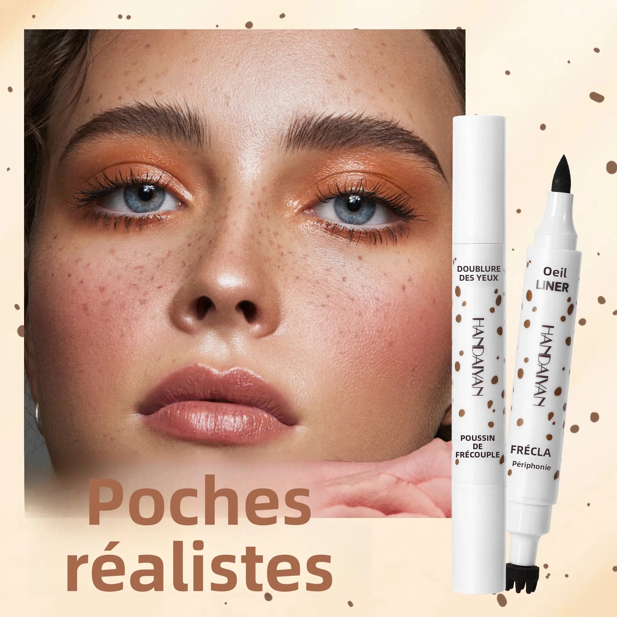 Stylo Taches de Rousseur ✨ Double Embout - Waterproof & Longue Tenue