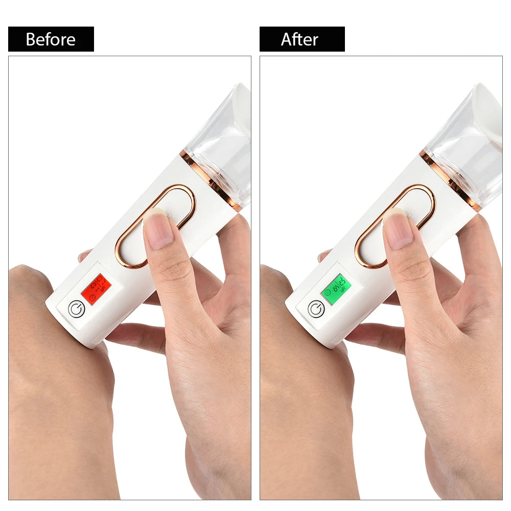 Spray Hydratant Visage Nano ✨ Certifié CE - Affichage LED