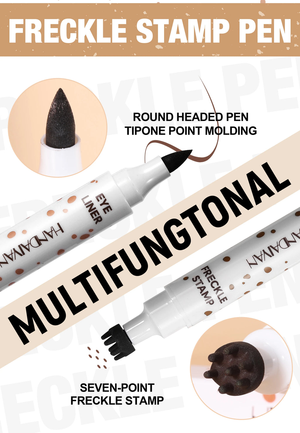 Stylo Taches de Rousseur ✨ Double Embout - Waterproof & Longue Tenue