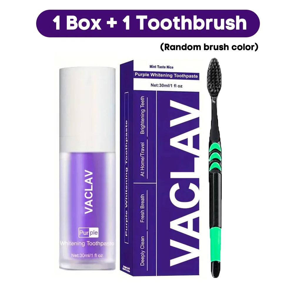 Dentifrice Violet Blanchissant ✨ - Résultats Instantanés