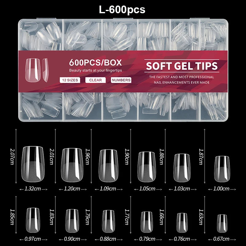 Faux Ongles Press-On Luxe ✨ 240 pièces - 12 Tailles