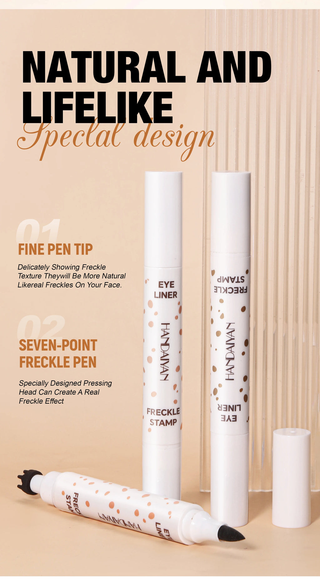 Stylo Taches de Rousseur ✨ Double Embout - Waterproof & Longue Tenue