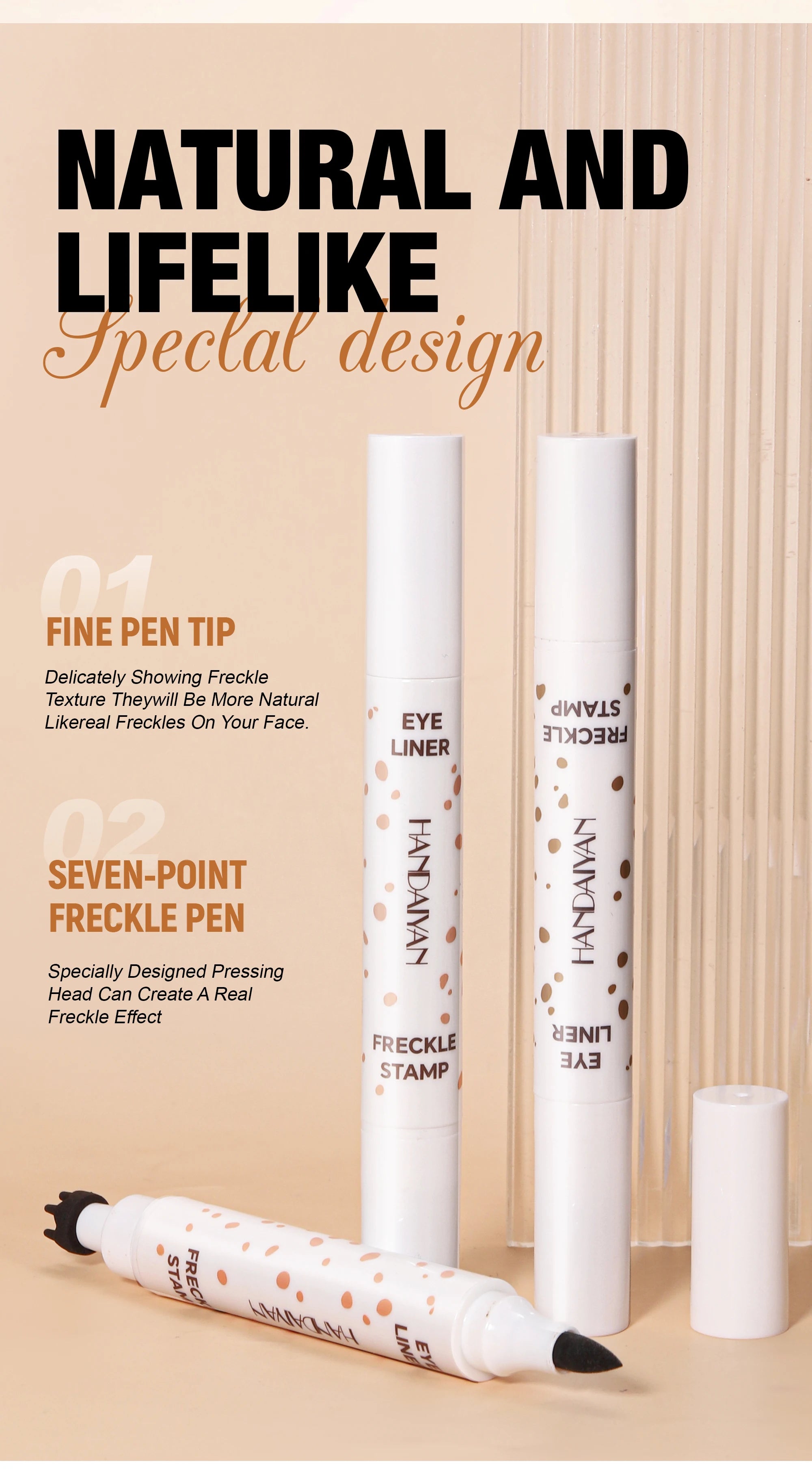 Stylo Taches de Rousseur ✨ Double Embout - Waterproof & Longue Tenue