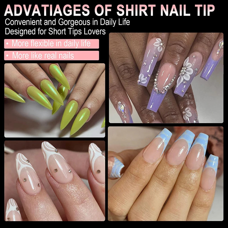 Faux Ongles Press-On Luxe ✨ 240 pièces - 12 Tailles