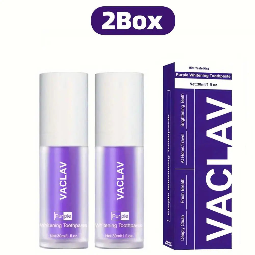 Dentifrice Violet Blanchissant ✨ - Résultats Instantanés