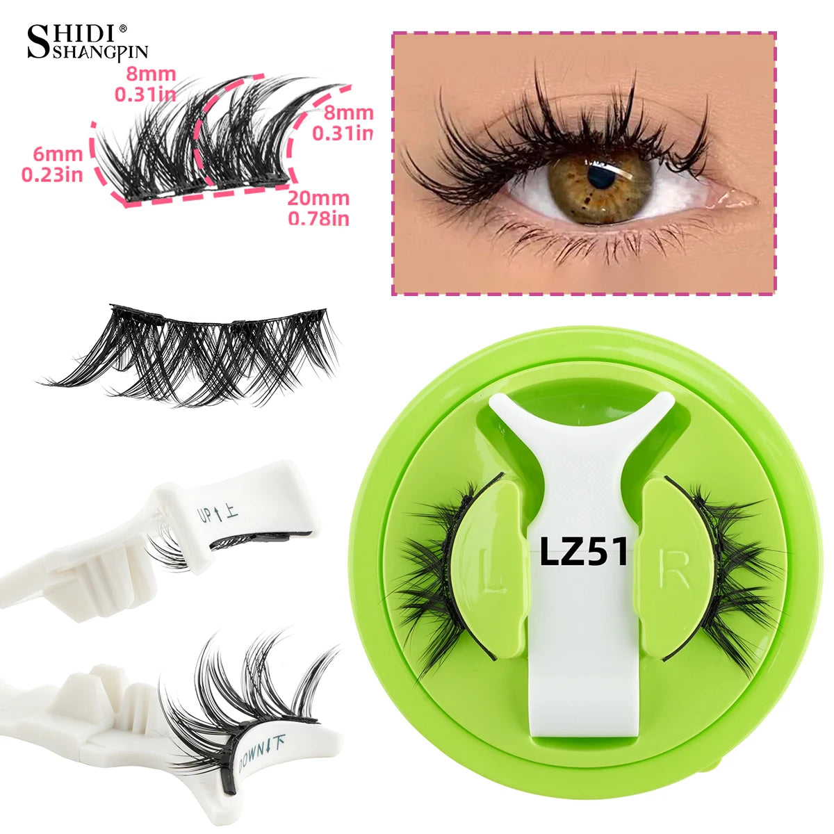 Faux Cils Magnétiques 3D ✨ Sans Colle - Effet Naturel