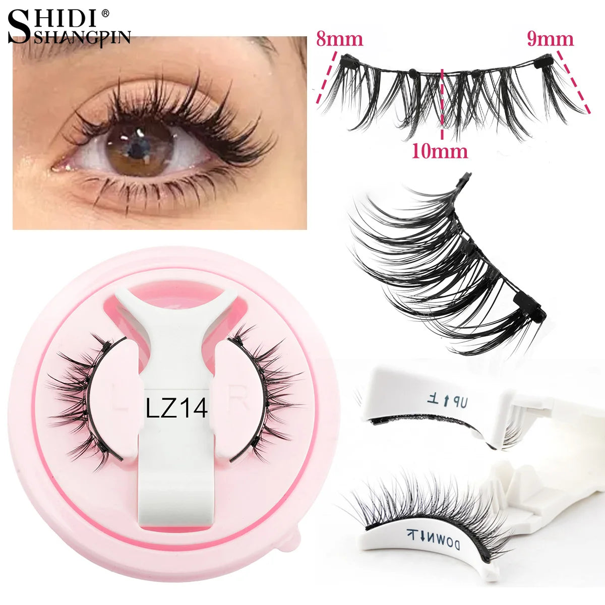 Faux Cils Magnétiques 3D ✨ Sans Colle - Effet Naturel