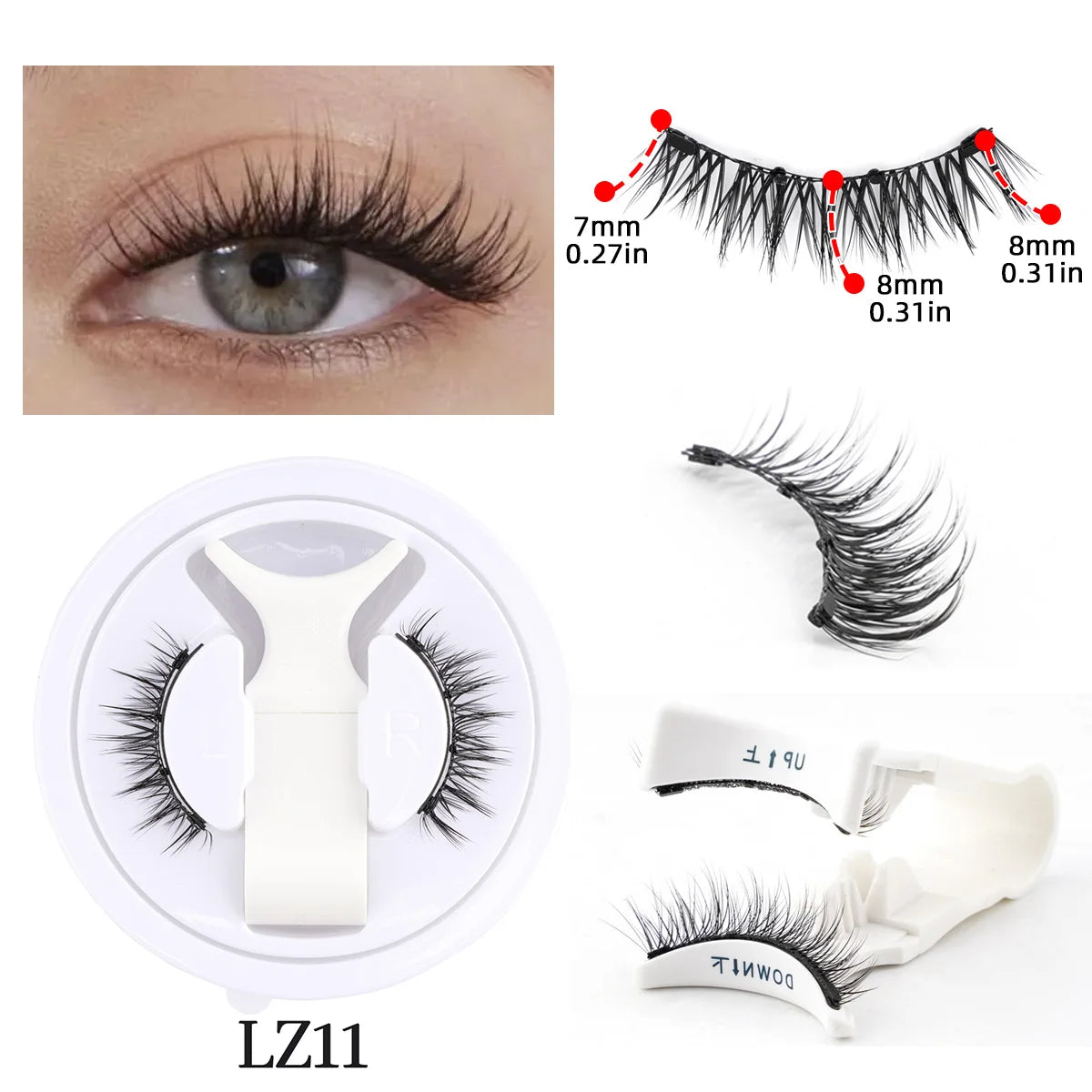 Faux Cils Magnétiques 3D ✨ Sans Colle - Effet Naturel