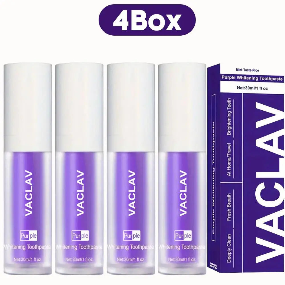 Dentifrice Violet Blanchissant ✨ - Résultats Instantanés