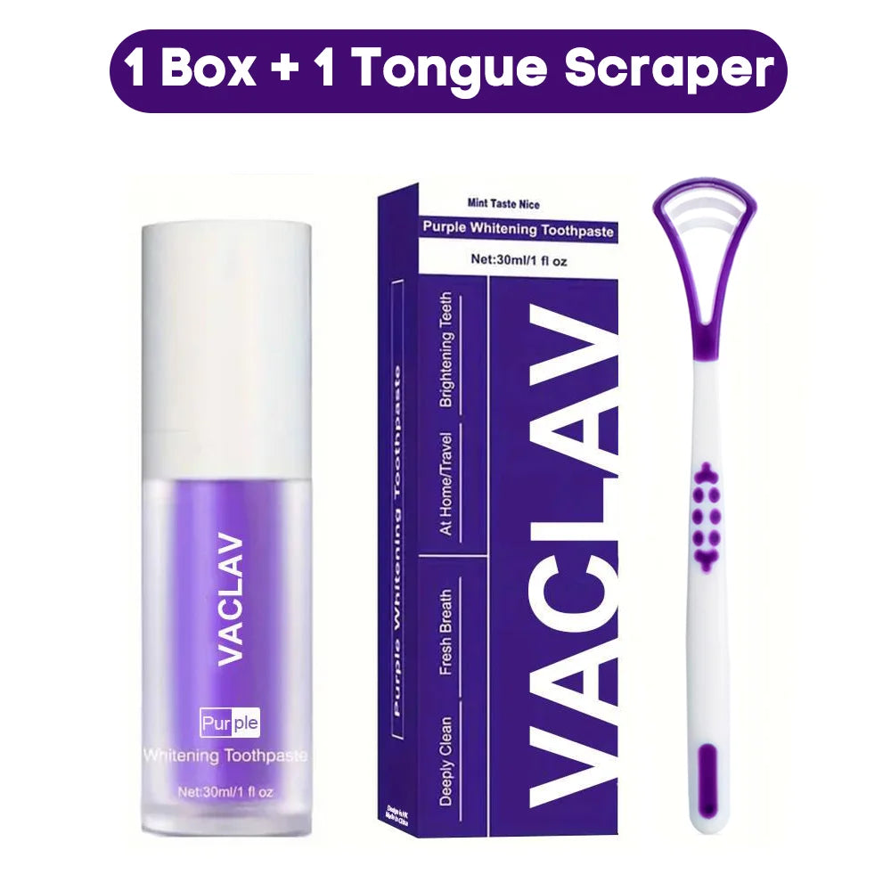 Dentifrice Violet Blanchissant ✨ - Résultats Instantanés