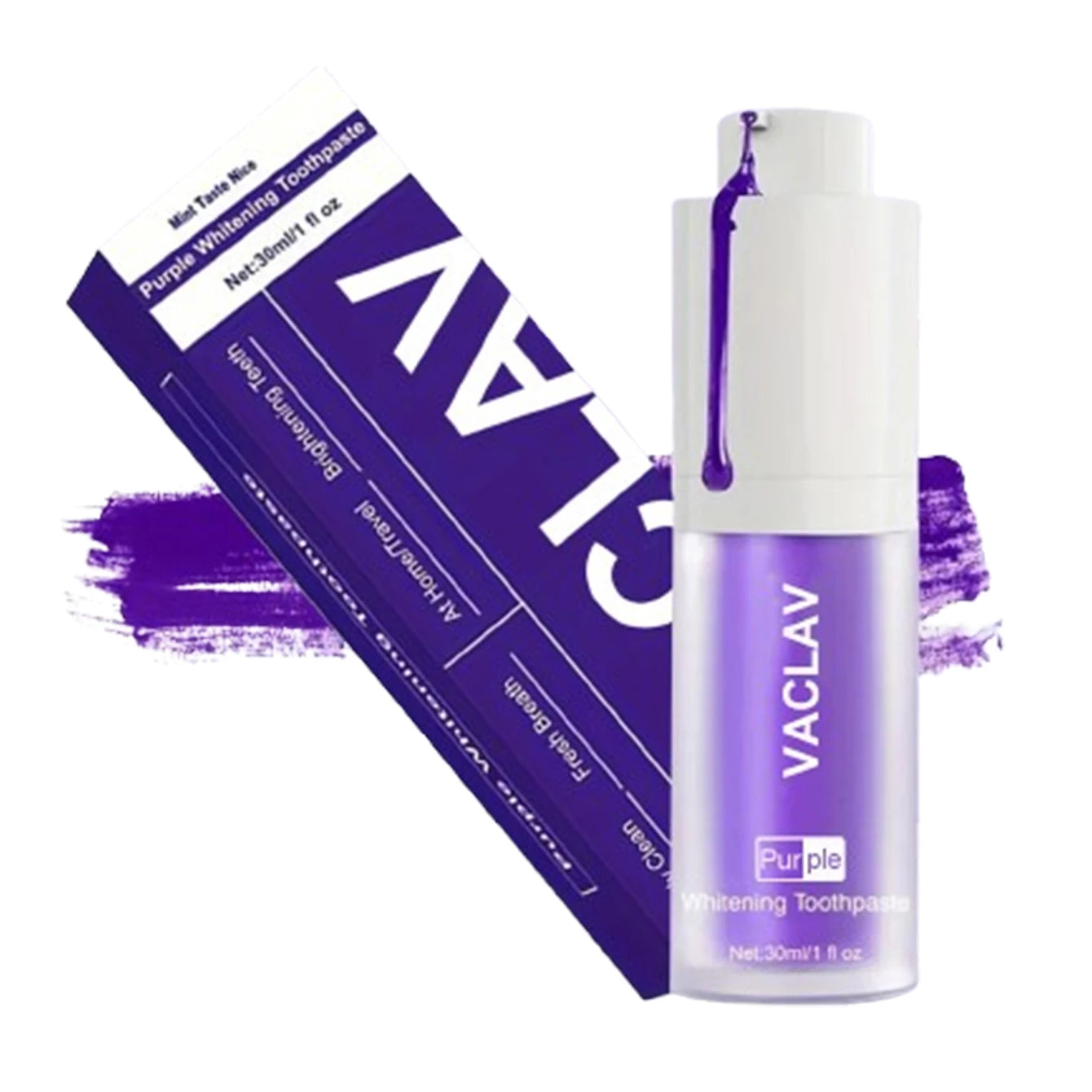Dentifrice Violet Blanchissant ✨ - Résultats Instantanés