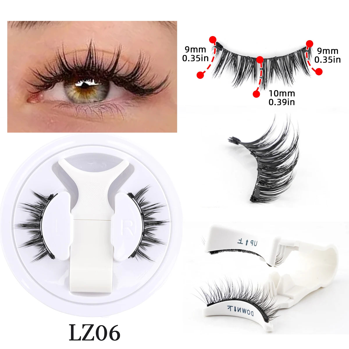 Faux Cils Magnétiques 3D ✨ Sans Colle - Effet Naturel