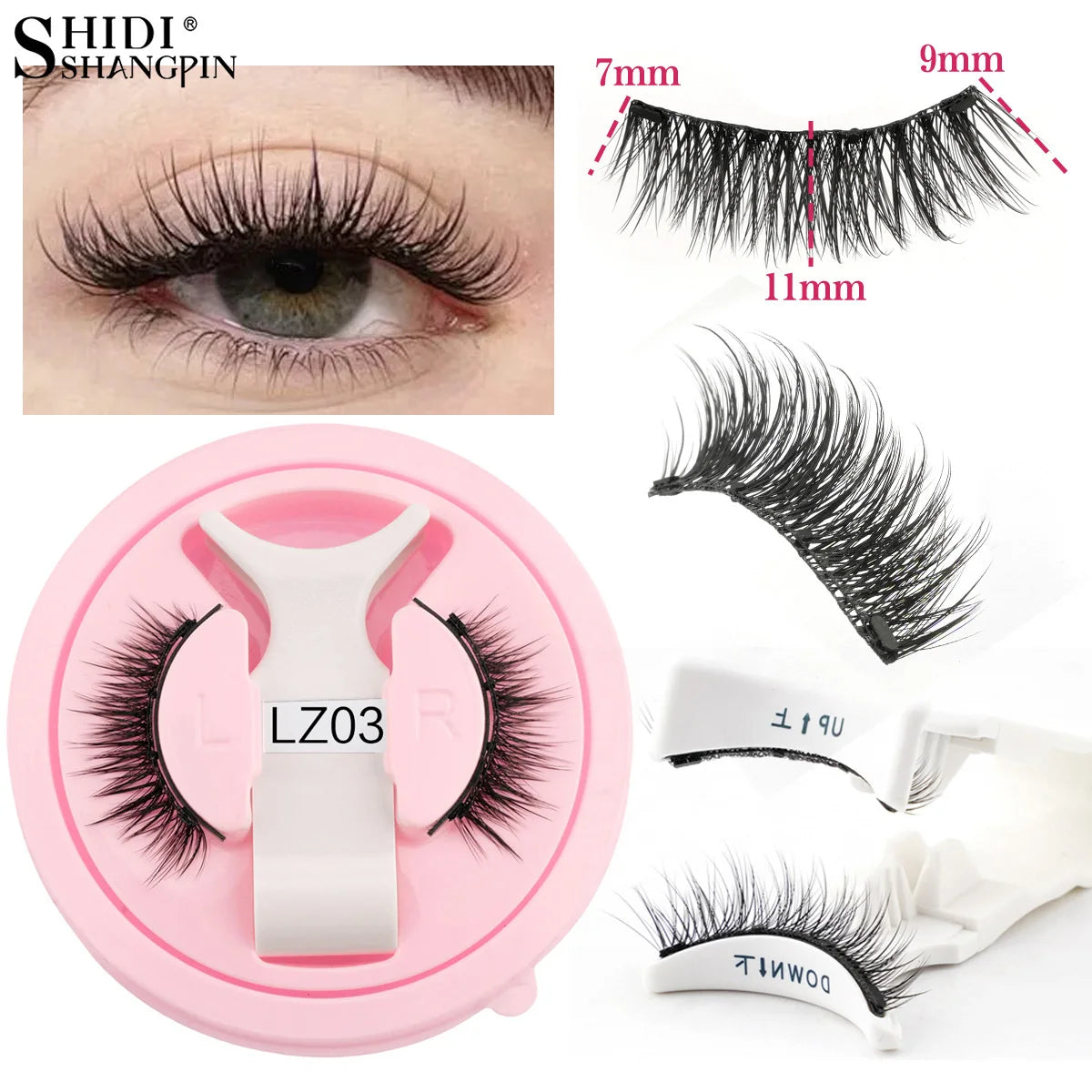 Faux Cils Magnétiques 3D ✨ Sans Colle - Effet Naturel
