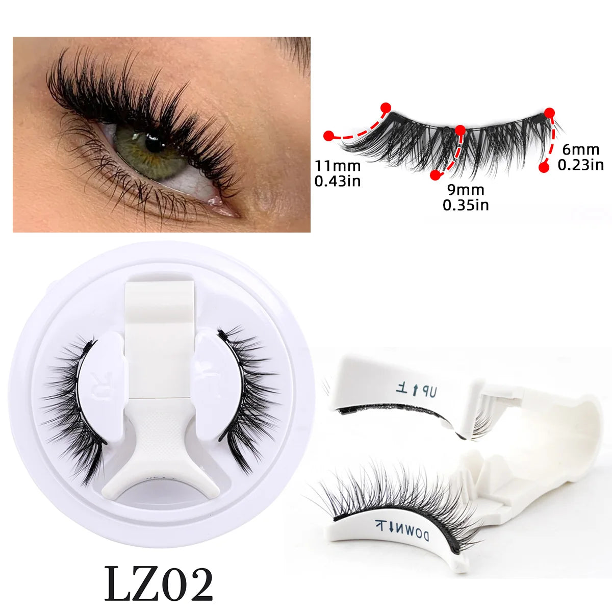 Faux Cils Magnétiques 3D ✨ Sans Colle - Effet Naturel