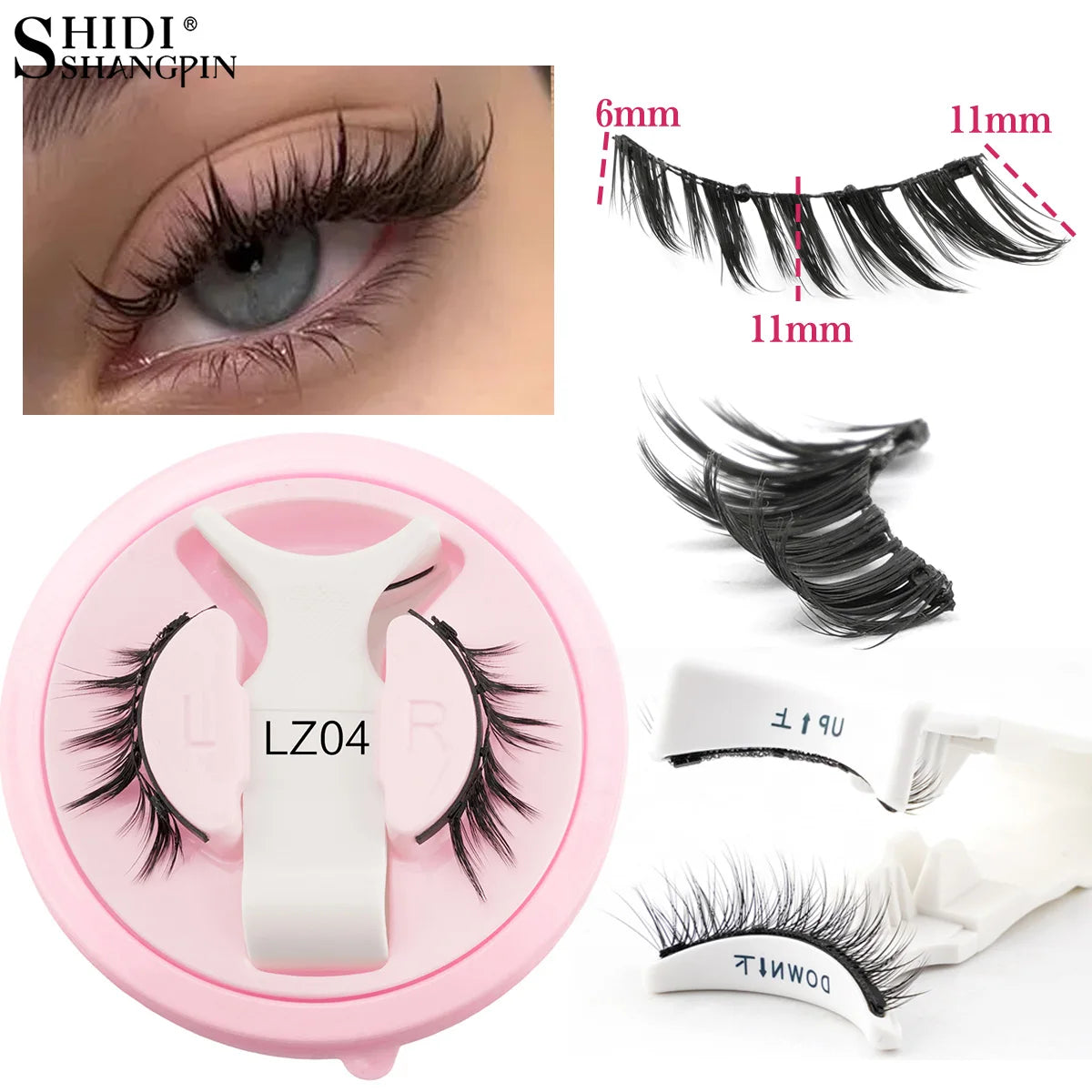 Faux Cils Magnétiques 3D ✨ Sans Colle - Effet Naturel