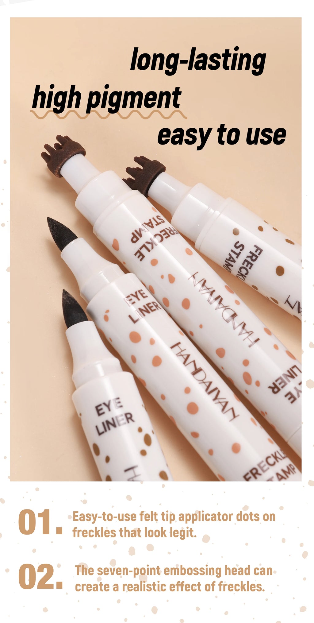 Stylo Taches de Rousseur ✨ Double Embout - Waterproof & Longue Tenue