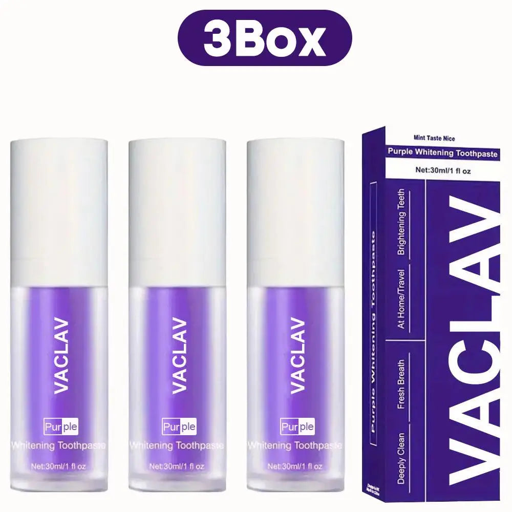Dentifrice Violet Blanchissant ✨ - Résultats Instantanés