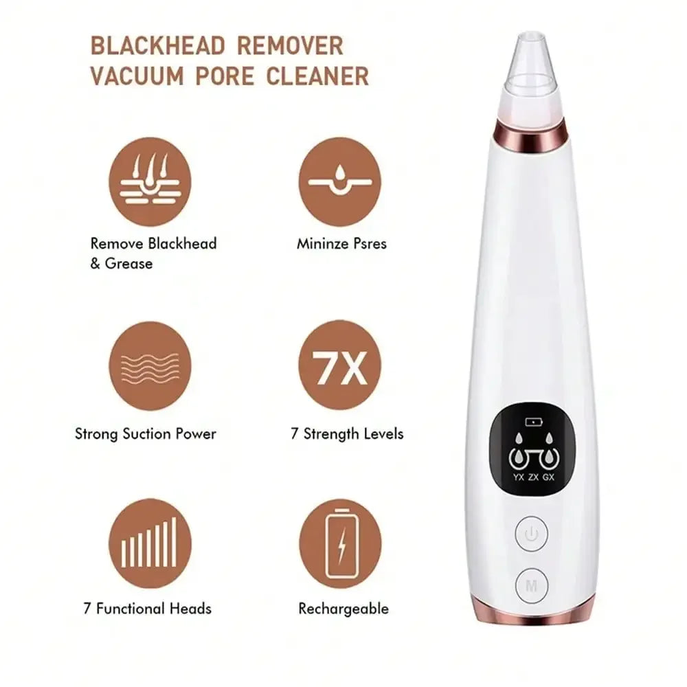 Aspirateur Points Noirs ✨ Rechargeable USB - Pores Nets Instantanément